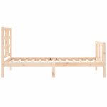 vidaXL Cadre de lit et tête de lit 100x200 cm bois massif