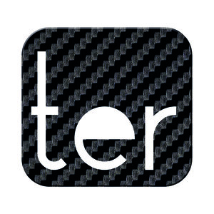 Numéro TER-Numéro adhésif pour boîtes aux lettres - Vinyle épais texturé, hauteur 50 mm - Carbone