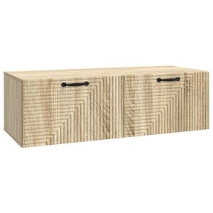 vidaXL Meuble TV mural Chêne Sonoma 98 x 41 x 30 cm Bois d'ingénierie