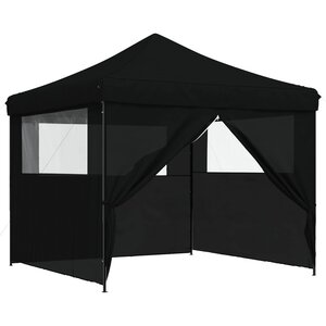 vidaXL Tente de fête 292 x 292 x 315 cm Noir Tissu Oxford