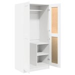 vidaXL Garde-robe Blanc 82 5x51 5x180 cm Aggloméré