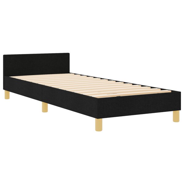 Cadre de lit vidaXL Noir 80x200 cm en tissu