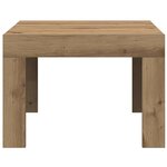 vidaXL Table basse chêne artisanal Bois d'ingénierie