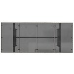 vidaXL Ensemble de salle à manger pour jardin 7 Pièces Gris polyrotin