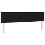 vidaXL Sommier à lattes de lit avec matelas Noir 200x200 cm Tissu
