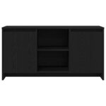 vidaXL Meuble TV Noir 102 x 37.5 x 52.5 cm Bois d'ingénierie