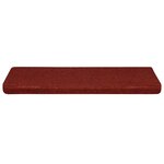 vidaXL Tapis d'escalier autocollants 30 pièces 65 x 21 x 4 cm Bordure rectangulaire rouge bordeaux