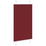 vidaXL Store plissé rouge bordeaux 80x150 cm largeur du tissu 79 4 cm