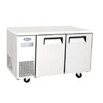 Table réfrigérée positive compacte 2 portes - atosa -  - acier inoxydable2pleine x700xmm