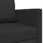 vidaXL Canapé-Lit Noir 124 x 71 x 78 cm tissu