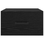 vidaXL Cabinet de chevet Chêne noir 35 x 35 x 20 cm Bois d'ingénierie