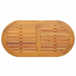 vidaXL Plateau de table Marron 100 x 50 x 2 cm Bois d'acacia massif