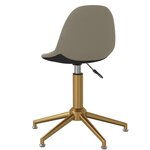 vidaXL Chaises pivotantes à manger lot de 2 Gris clair Velours
