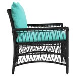 vidaXL Chaise de jardin Noir 60 x 70 x 78cm polyrotin