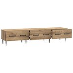 vidaXL Meuble TV 147 x 34 5 x 30 cm Chêne artisanal Bois d'ingénierie