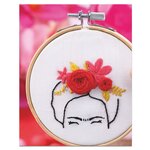 Coffret diy - broderie décorative - frida kahlo
