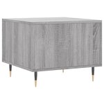 vidaXL Table basse Sonoma gris 50x50x40 cm Bois d'ingénierie