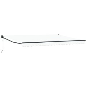 vidaXL Store Rétractable Automatique Blanc 450x300 cm