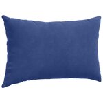 vidaXL Coussins de canapé 2 Pièces Bleu police 50 x 30 cm