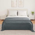 vidaXL Couvertures à jeter 6 Pièces Gris foncé 350 x 270 cm Toison