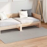 vidaXL Tapis de surface HUARTE Crème et gris 170 x 120 cm Polyester