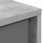 vidaXL Buffet Gris béton 59 5 x 27 x 57 cm