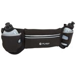 Pure2Improve Ceinture de course avec 2 bouteilles Noir et gris