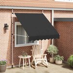 vidaXL Auvent manuel rétractable 200 cm Anthracite