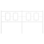 vidaXL Tête de lit métal blanc 160 cm