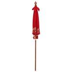 vidaXL Parasol balinais Rouge 185 x 185 x 260 cm
