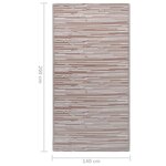 vidaXL Tapis d'extérieur Taupe 140x200 cm PP