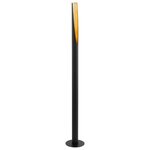 Eglo lampadaire barbotto 5 w 137 cm noir et doré