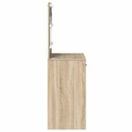 vidaXL Coiffeuse Chêne sonoma 78.5 x 41 x 135 cm Bois d'ingénierie