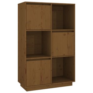 vidaXL Buffet Marron miel 74x35x117 cm Bois massif de pin