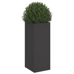 vidaXL Jardinière noir 32x29x75 cm acier laminé à froid