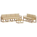 vidaXL Ensemble de canapés d'extérieur 7 pc