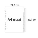Intercalaires Imprimés Numériques Polypropylène 12/100e - 6 Positions - A4 Maxi - Assorties Vives - X 20 - Exacompta