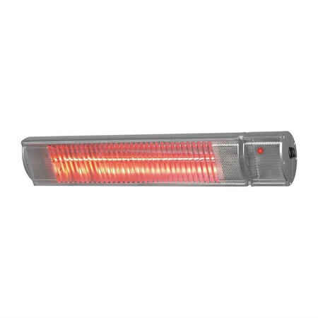Lampe chauffante de terrasse avec télécommande - 2200 w -  - aluminium