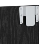 vidaXL Meuble TV mural Chêne Noir 120 x 23 5 x 90 cm Bois d'ingénierie