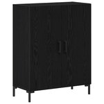 vidaXL Haut Armoire 2 Pièces Chêne noir Bois d'ingénierie