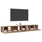 vidaXL Ensemble meuble TV 4 Pièces Bois Ancien 60 x 30 x 30 cm