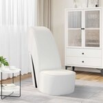 vidaXL Chaise en forme de chaussure à talon haut Blanc Similicuir
