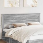 vidaXL Tête de lit Gris Sonoma 200 cm Bois d'ingénierie