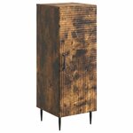 vidaXL Buffet Chêne fumé 33 x 34 5 x 89 5 cm Bois d'ingénierie