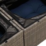vidaXL Ensemble de canapé de jardin 8 Pièces Gris clair Poly rotin
