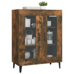 vidaXL Buffet chêne fumé 69 5x34x90 cm bois d'ingénierie