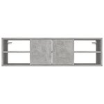 vidaXL Étagère murale Gris béton 102x30x29 cm Bois d’ingénierie