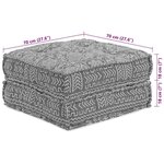 vidaXL Canapé Modulable Gris clair 70 x 70 x 36 cm tissu