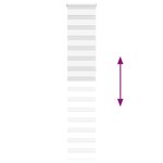 vidaXL Store zèbre blanc 50x230 cm largeur du tissu 45 9 cm polyester