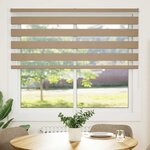 vidaXL Store zèbre marron sable largeur du tissu 155 9cm polyester